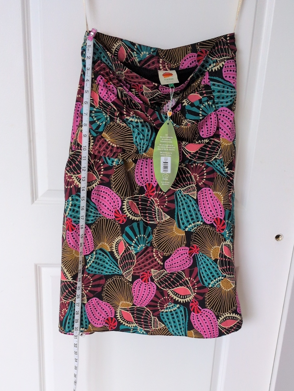 FARM Rio Shell Mix Midi Skirt Multi L - Picture 6 of 7